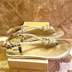 Michael Kors Pale Gold Holly Jelly Sandals-Sz 9M